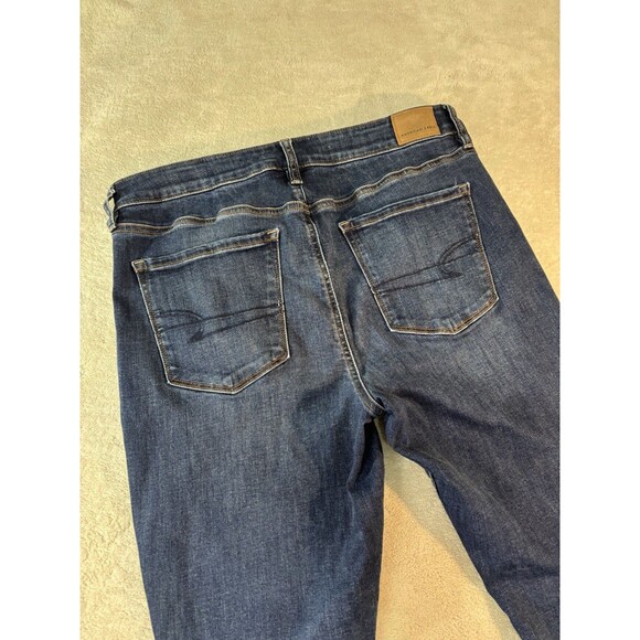 American Eagle Outfitters Women's Jeans, High Rise Skinny Kick Flare 12 Short - Picture 3 of 11